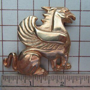 Vintage MMA Griffin Brooch Pin/Pendant Ornate Metropolitan Museum of Art Jewelry